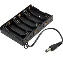 Батарейный отсек Pro Legend AA 6x1 DC2.1x5.5 мм (L)=15CM, с разъёмом PL2757