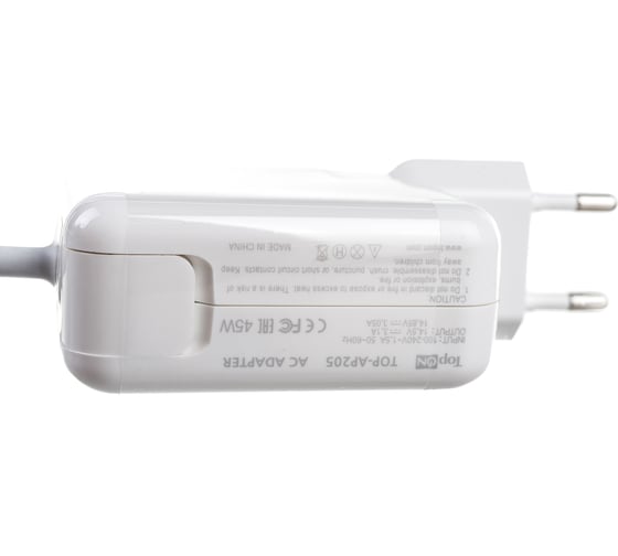 Блок питания для ноутбука TopON MacBook Air 14.85V 3.05A MagSafe 2 45W MD592Z A TOP-AP205