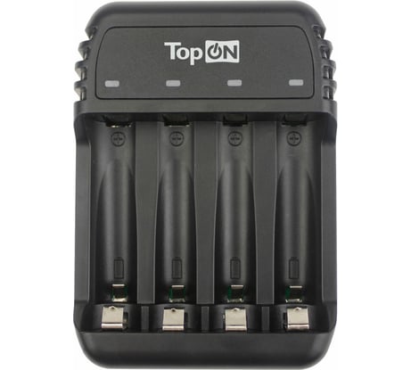 Зарядное устройство для 1-4 аккумуляторов TopON типа AA AAA Ni-MH и Ni-Cd, MicroUSB 5V TOP-CH500