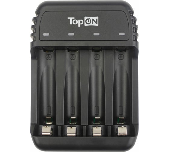 Зарядное устройство для 1-4 аккумуляторов TopON типа AA AAA Ni-MH и Ni-Cd, MicroUSB 5V TOP-CH500 1