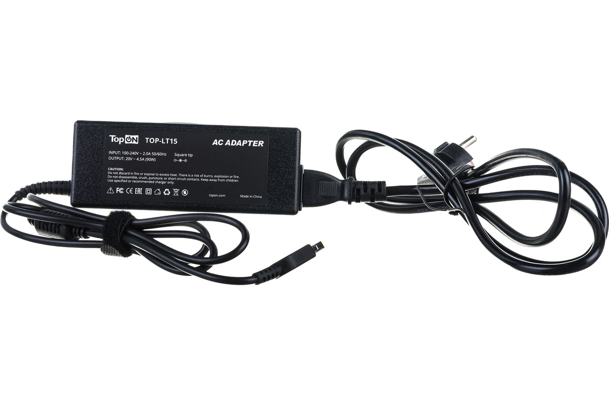 Блок питания для ноутбука Lenovo TopON 20V 4.5A USB Pin 90W ADLX90NCT3A  TOP-LT15