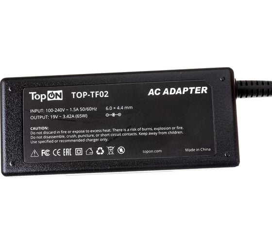 Блок питания для монитора TopON 19V 3.42A 6.0x4.4 65W ADS-40SG TOP-TF02