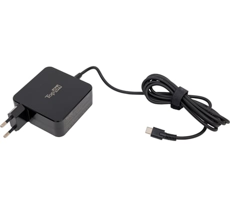 Блок питания TopON 65W кабель Type-C, Power Delivery, Quick Charge 3.0 в розетку, черный TOP-UC65
