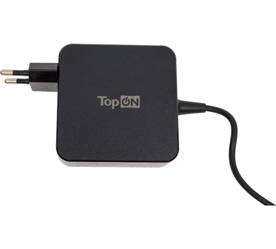 Блок питания TopON 65W кабель Type-C, Power Delivery, Quick Charge 3.0 в розетку, черный TOP-UC65