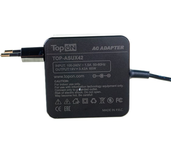 Блок питания для ноутбука Asus TopON 19V 3.42A 4.0x1.35 65W ADP-65DW TOP-ASUX42
