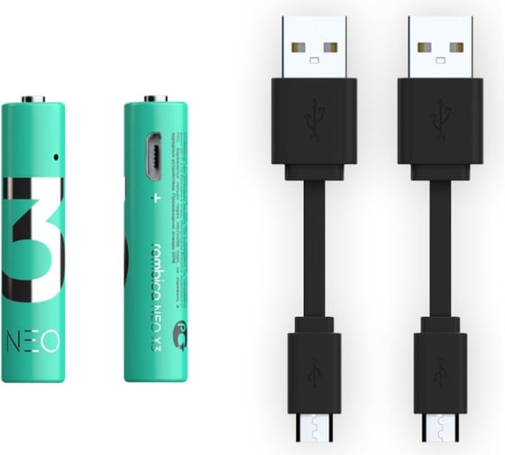 Батарейка Rombica 2 x AAA мизинчиковые NEO X3 PLB-LR03