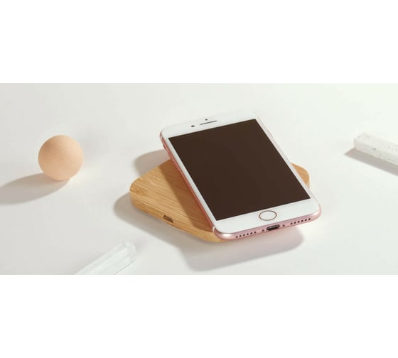 Беспроводное зарядное устройство Rombica Квадрат Дерево Quick Charge NEO Q5 Quick, беспроводная, 7.5-10W NQ-00040