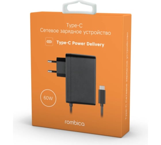 Сетевое зарядное устройство Rombica Type-C m NEO Z Type-C 60/ 60W PD ZQ-0100