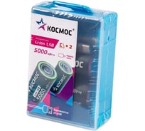 Аккумулятор КОСМОС C Li-ion 3300мАч 2 шт в на блистере KOCR14Li5000mWh2B