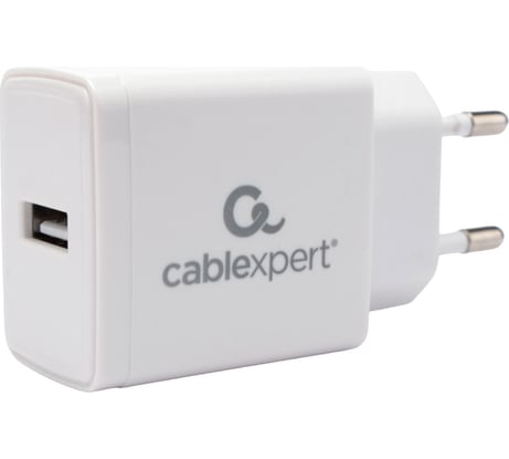 Зарядное устройство Cablexpert 5Вт, 1А, 1хUSB, белый, пакет, MP3A-PC-56