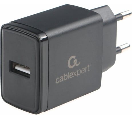 Зарядное устройство Cablexpert 10.5Вт, 2.1А, 1хUSB, чёрный, пакет, MP3A-PC-55