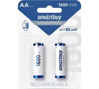 Аккумулятор Smartbuy NiMh AA/2BL 1600 mAh (24/240) 2 шт SBBR-2A02BL1600