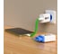 Сетевое зарядное устройство GCR Quick Charge 3.0 3.5 A 1 USB голубой+белый VIV1PI35AUSB-Blue 2