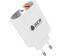 Сетевое зарядное устройство GCR 36W USB TypeA + TypeC PD18W + Quick Charge 3.0 белое VIV52I579