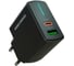 Сетевое зарядное устройство More Choice 1USB+1USB-C 3.0A PD 20W+QC3.0 быстрая зарядка для Lightning 8-pin Type-C NC61i Black 2