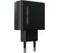Сетевое зарядное устройство More Choice 1USB+1USB-C 3.0A PD 20W+QC3.0 быстрая зарядка для Lightning 8-pin Type-C NC61i Black 3