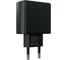 Сетевое зарядное устройство More Choice 1USB+1USB-C 3.0A PD 20W+QC3.0 быстрая зарядка для Lightning 8-pin Type-C NC61i Black 5