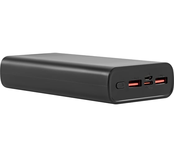Мобильный аккумулятор DIGMA DGPF20A 20000mAh QC3.0/PD3.0 22.5W 3A 2xUSB-A/USB-C черный (DGPF20A22PBK) 1928778