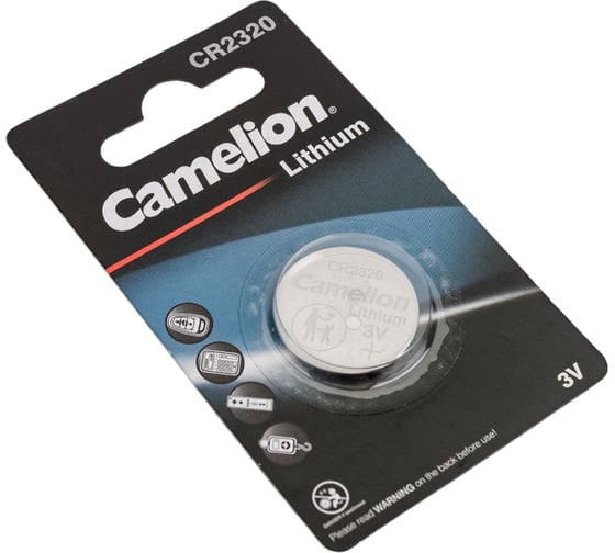 Литиевая батарейка Camelion CR2320 BL-1, 3V 3611
