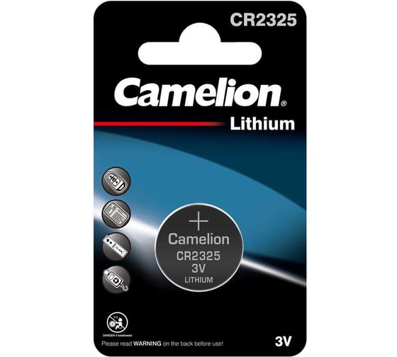 Литиевая батарейка Camelion CR2325 BL-1, 3V 5112