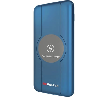 Внешний аккумулятор ReVolter QI 10000 blue