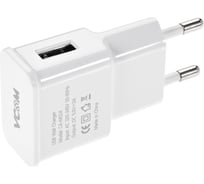 Зарядное устройство VCOM AC EU Plug 100-220V - USBx1 Port, DC 5V, 2A M014/CA-M014