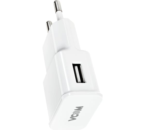 Зарядное устройство VCOM AC EU Plug 100-220V - USBx1 Port, DC 5V, 2A M014/CA-M014