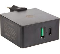 Зарядное устройство VCOM AC /EU Plug 100-220V/ - PD, USB, IC, Quick Charge 3.0 M041/CA-M041 CA-M041