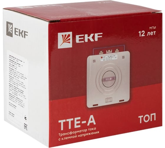 Трансформатор тока EKF ТТЕ-A-200/5А с клеммой напряжения класс точности 0,5 PROxima tte-S-200
