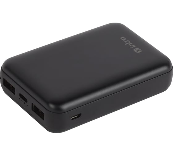 Power bank Intro PB1010 USB зарядки 25, 10000 mAh, черный Б0046322 1