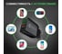 Сетевое зарядное устройство GCR на 4 USB порта (2х2A+QC 3.0+PD 3.0), черное VIV52I884 7