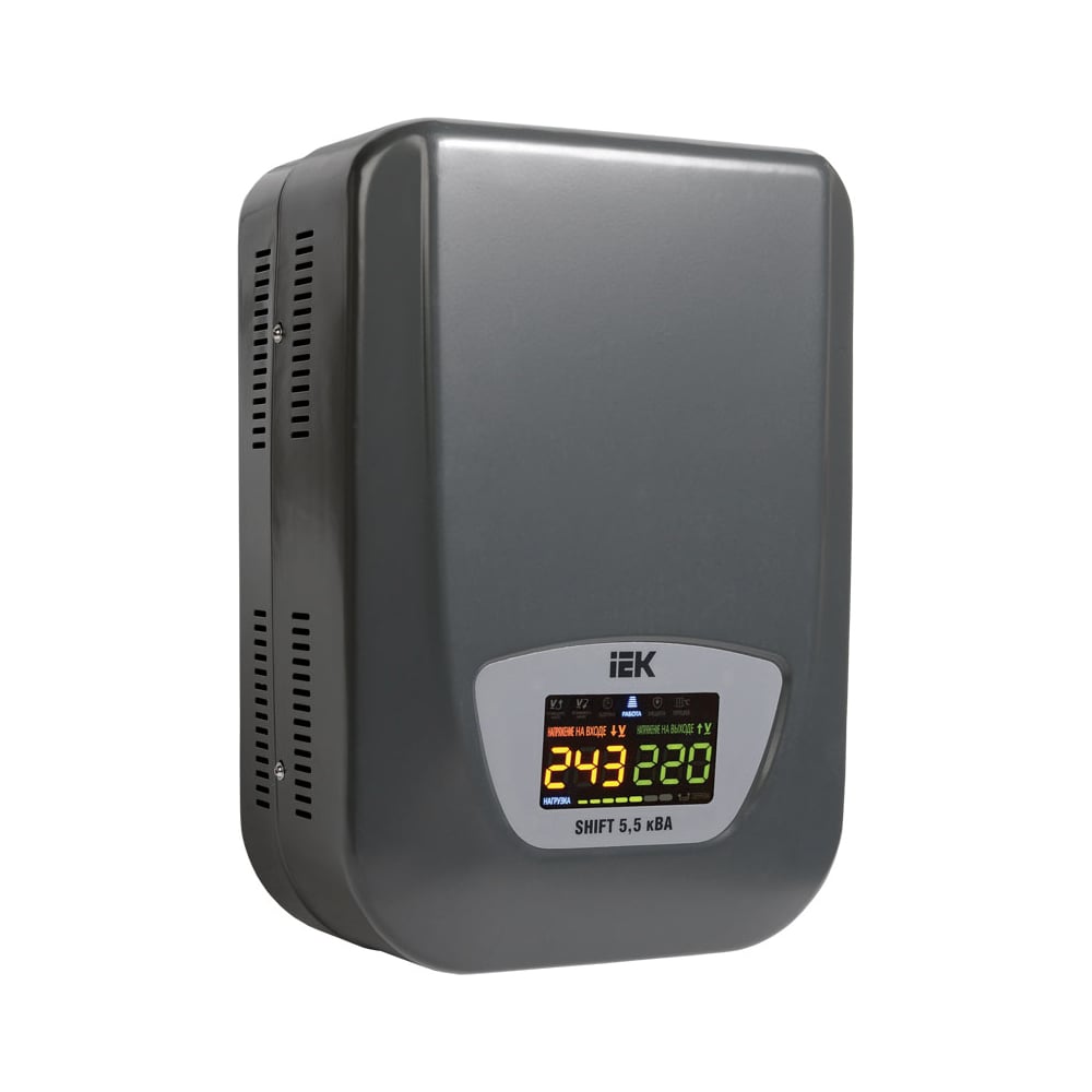 Стабилизатор напряжения IEK Shift 5.5кВА, настенный IVS12-1-05500 ...