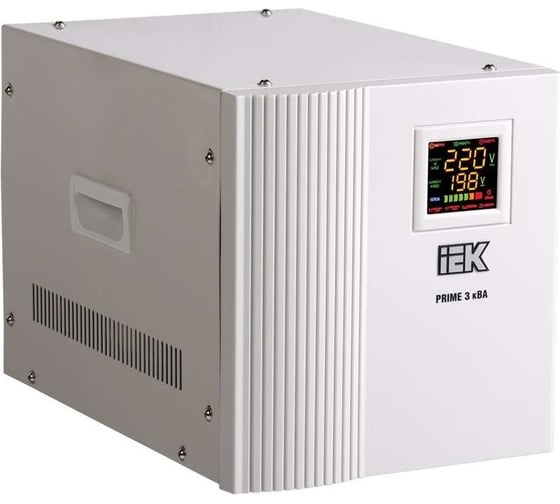 Стабилизатор напряжения IEK Prime, 3кВА, переносной, IVS31-1-03000 300297
