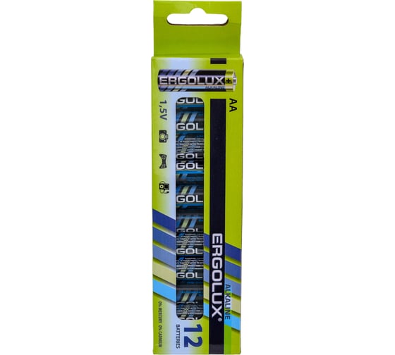 Батарейка Ergolux 1.5В, LR6, Alkaline, BP-12 11749