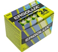 Батарейка Ergolux LR03, Alkaline, BP-24, 1.5В 14213