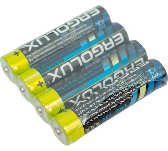 Батарейка Ergolux LR03, Alkaline, BP-24, 1.5В 14213