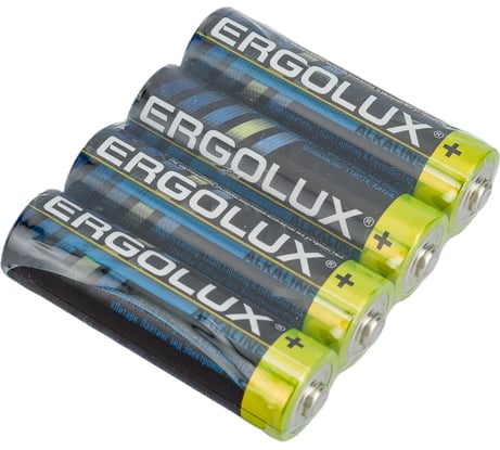 Батарейка Ergolux LR6, Alkaline, SR4, LR6, 1.5В 14282