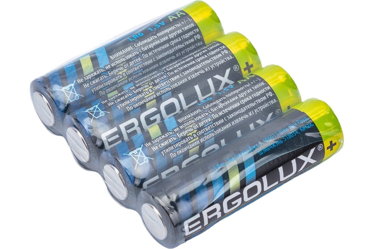 Батарейка Ergolux LR6, Alkaline, BP-24, 1.5В 14212 - выгодная цена, отзывы,  характеристики, фото - купить в Москве и РФ