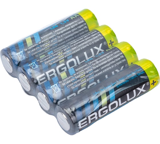 Батарейка Ergolux LR6, Alkaline, BP-24, 1.5В 14212