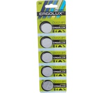 Литиевая батарейка Ergolux CR2025, BP5 12050