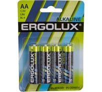 Батарейка Ergolux 1.5В, LR6, Alkaline, BL-4 11748 16462468