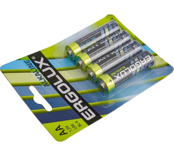 Батарейка Ergolux 1.5В, LR6, Alkaline, BL-4 11748