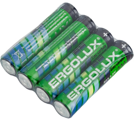 Батарейка Ergolux R03SR4 1.5В, R03, SR4 12440
