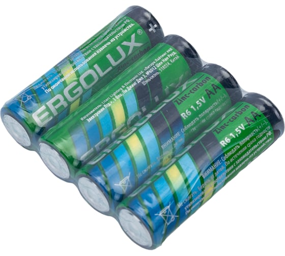 Батарейка Ergolux R6SR4, 1.5В, R6, SR4 12441