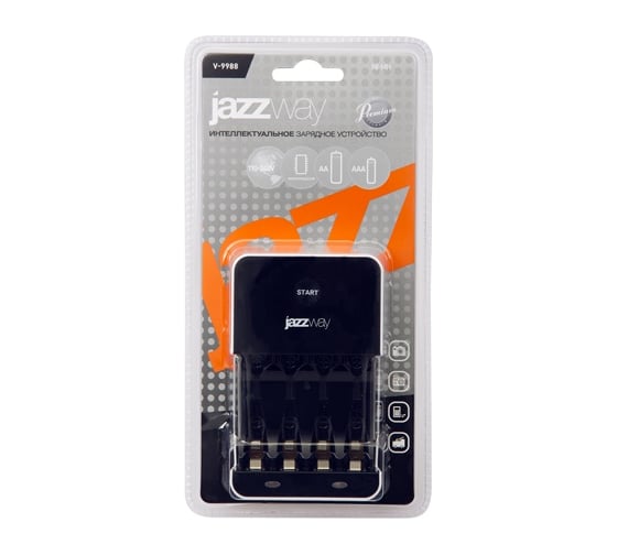 Зарядное устройство JazzWay V-9988 4xAA AAA, мп 1002839