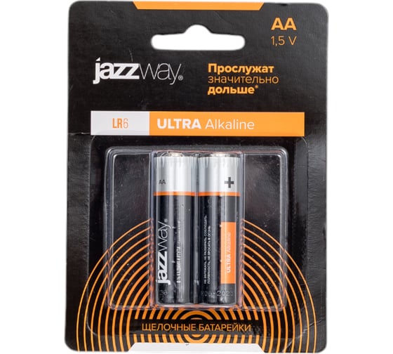 Батарейка Jazzway Jаzzway Элемент питания алкалиновый AA/LR6 1.5В Ultra Alkaline BL-2 (блистер 2шт) 5010703