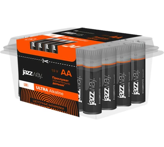 Батарейка Jazzway Jаzzway Элемент питания алкалиновый AA/LR6 1.5В Ultra Alkaline PB-24 (упаковка 24шт) 5026803