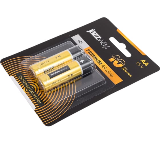 Батарейка Jazzway Jаzzway Элемент питания алкалиновый AA/LR6 1.5В Premium Alkaline BL-2 (блистер 2шт) 5026896