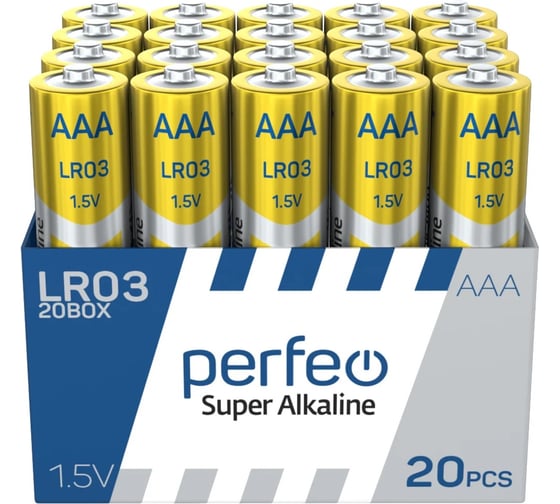 Батарейки PERFEO LR03/20BOX Super Alkaline 30018339