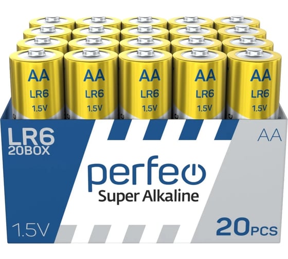 Батарейки PERFEO LR6/20BOX Super Alkaline 30018340